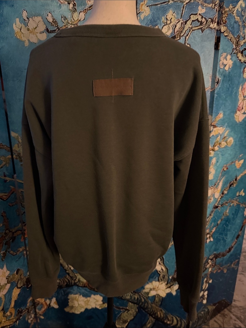 G-Star Raw Men's Olive Green Unisex Core Oversized Sweatshirt - Picture 3 of 13